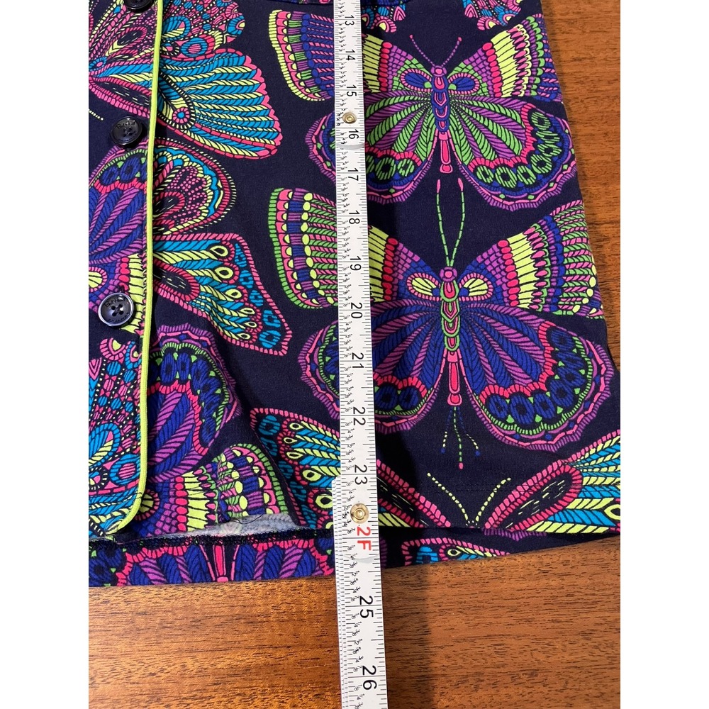 BedHead PJs x Trina Turk Butterfly Pajama Set in Womens XS Stretch Jersey Cotton - Picture 6 of 16